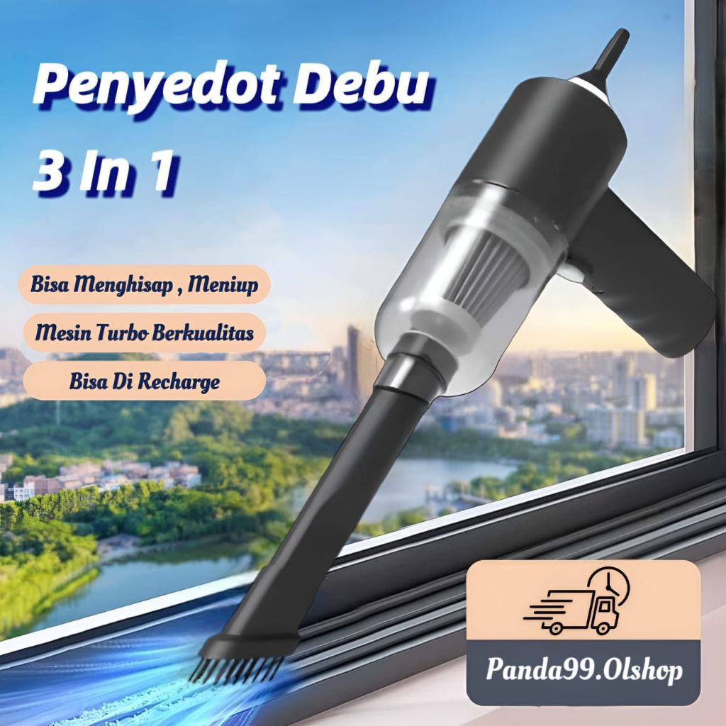 Vacuum Portable Tanpa Kabel  | Vacuum Mobil Portable Rechargeable •Panda99•