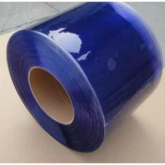 Tirai PVC Blue Clear Outdoor Kain 2mm x 20cm x 50m