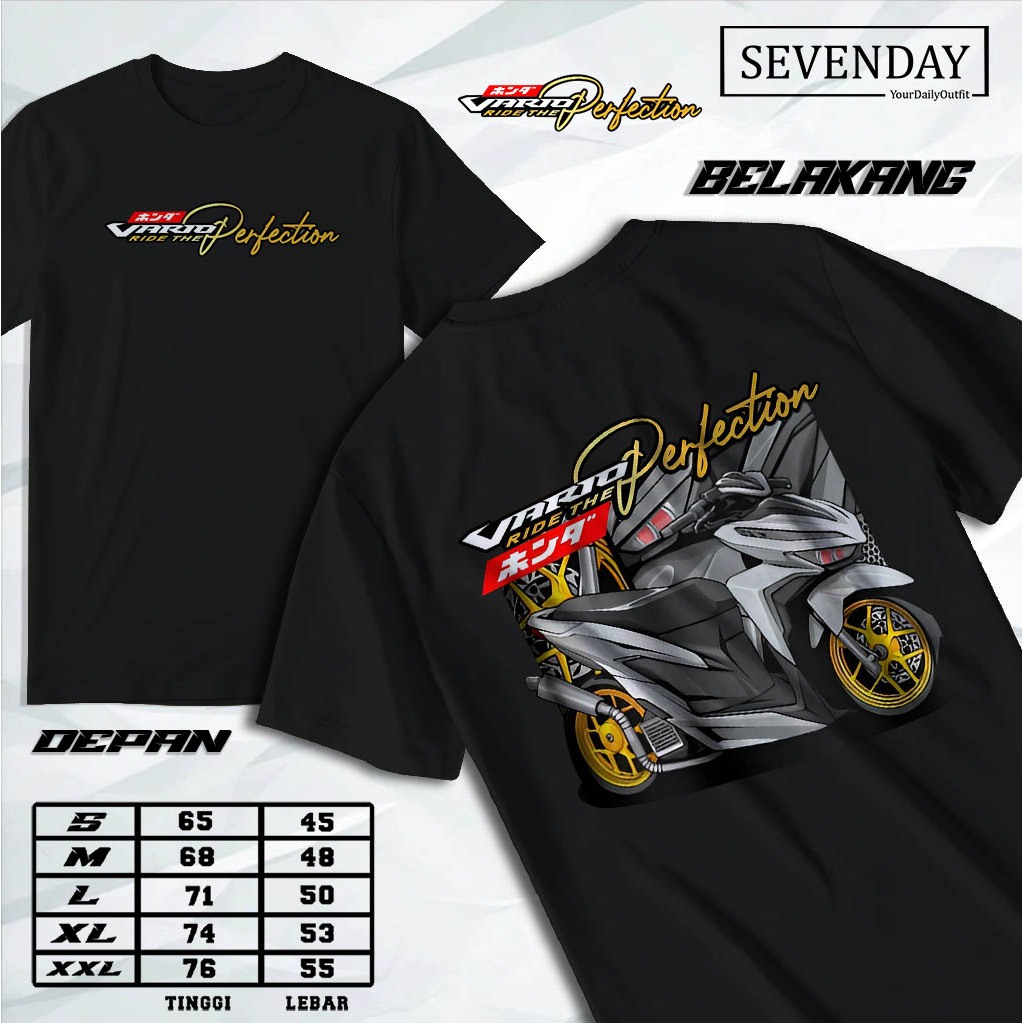 T-shirt Racing Distro Vario 125 New Modifikasi - Kaos distro kekinina Kaos Motor Otomotif