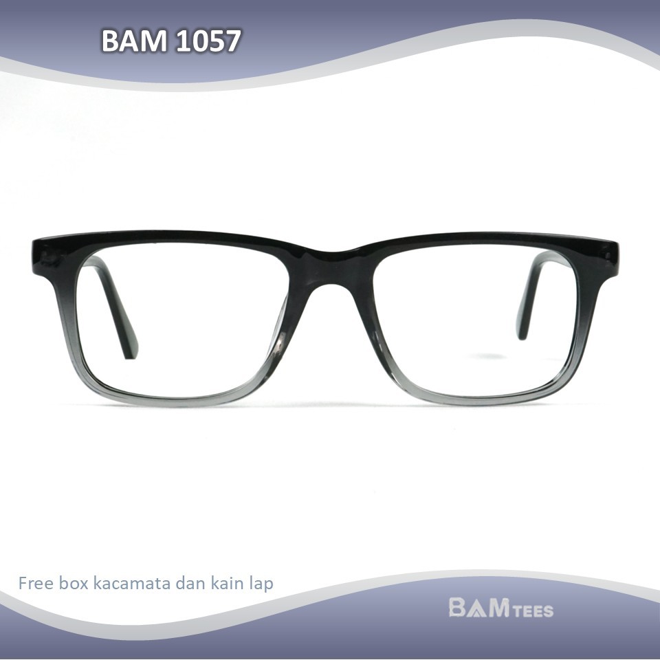 FRAME KACAMATA MINUS BAM 1057 + LENSA BLUERAY DAN PHOTOCROMIC