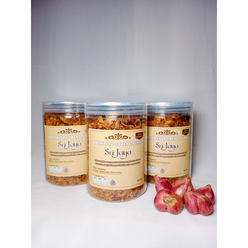 Brambang Goreng Premium Sri Jaya – 100% Asli Bawang Merah KediriBawang Goreng Renyah Gurih Sri Jaya 