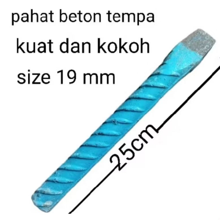 pahat beton panjang.25cm.uk besi ulir.16.19.dan 22mm