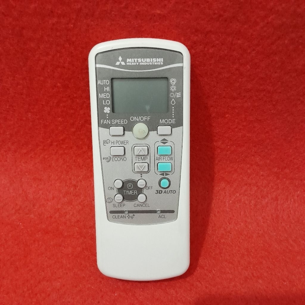 Remote Remot AC MITSUBISHI 3D Auto Original Asli . RKX502A007 .