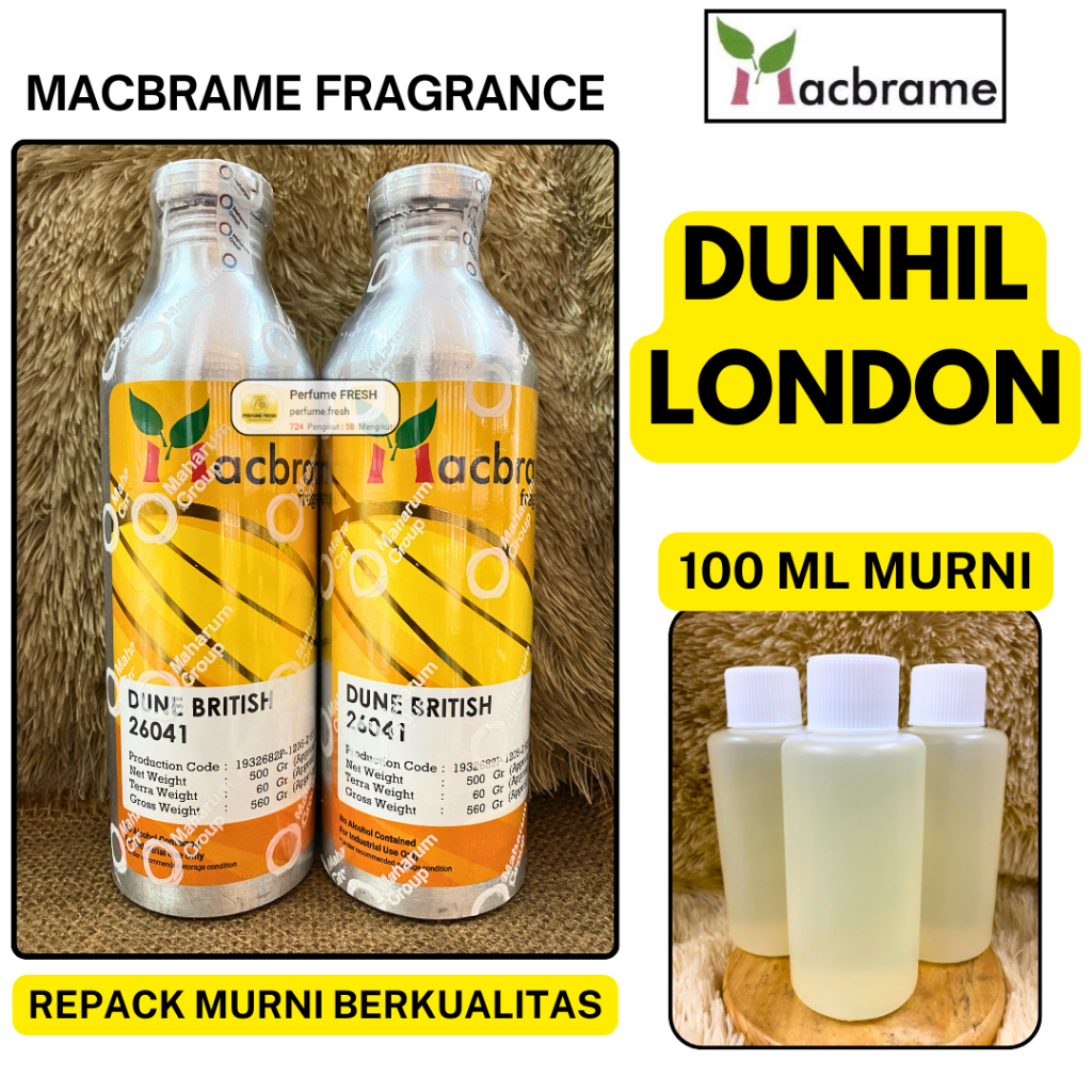 Bibit Parfum Dunhil London ( Dune British ) 100 ML Repack MACBRAME