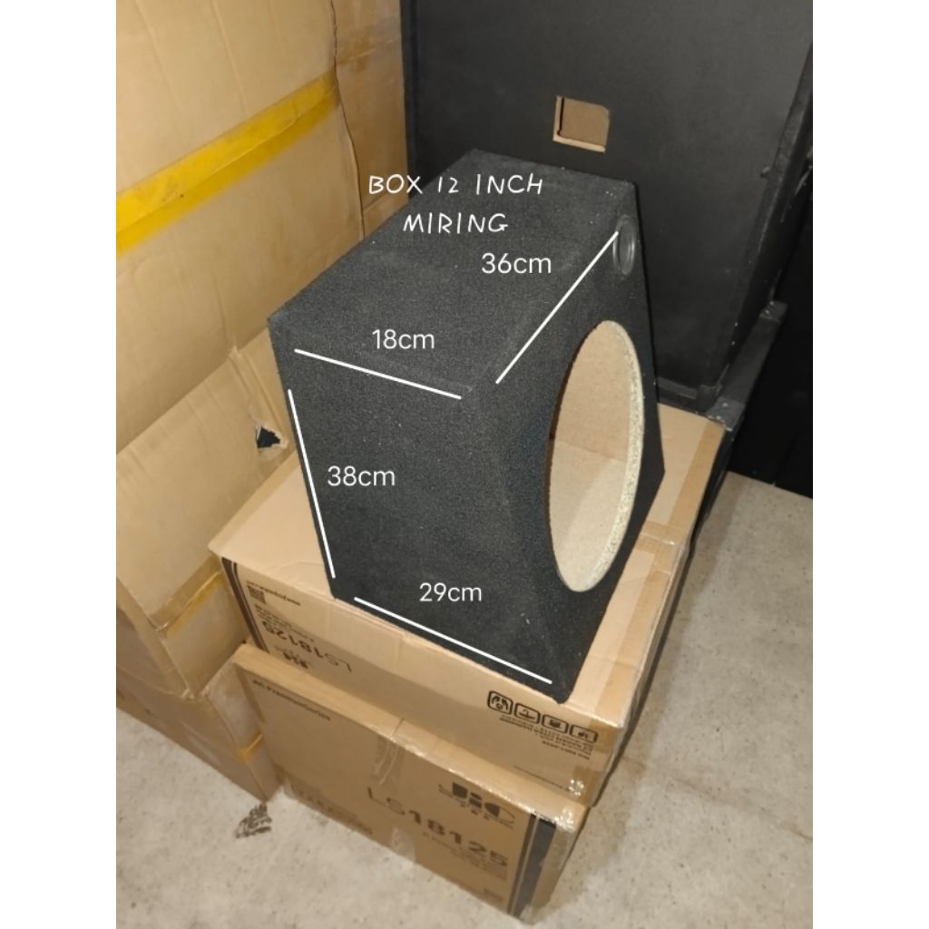 BOX speaker 12 inchi Miring