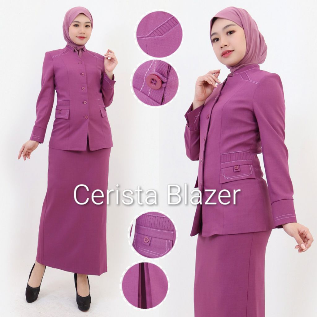 Seragam Ungu Muda/Lilac Stelan Rok Superior Cerista