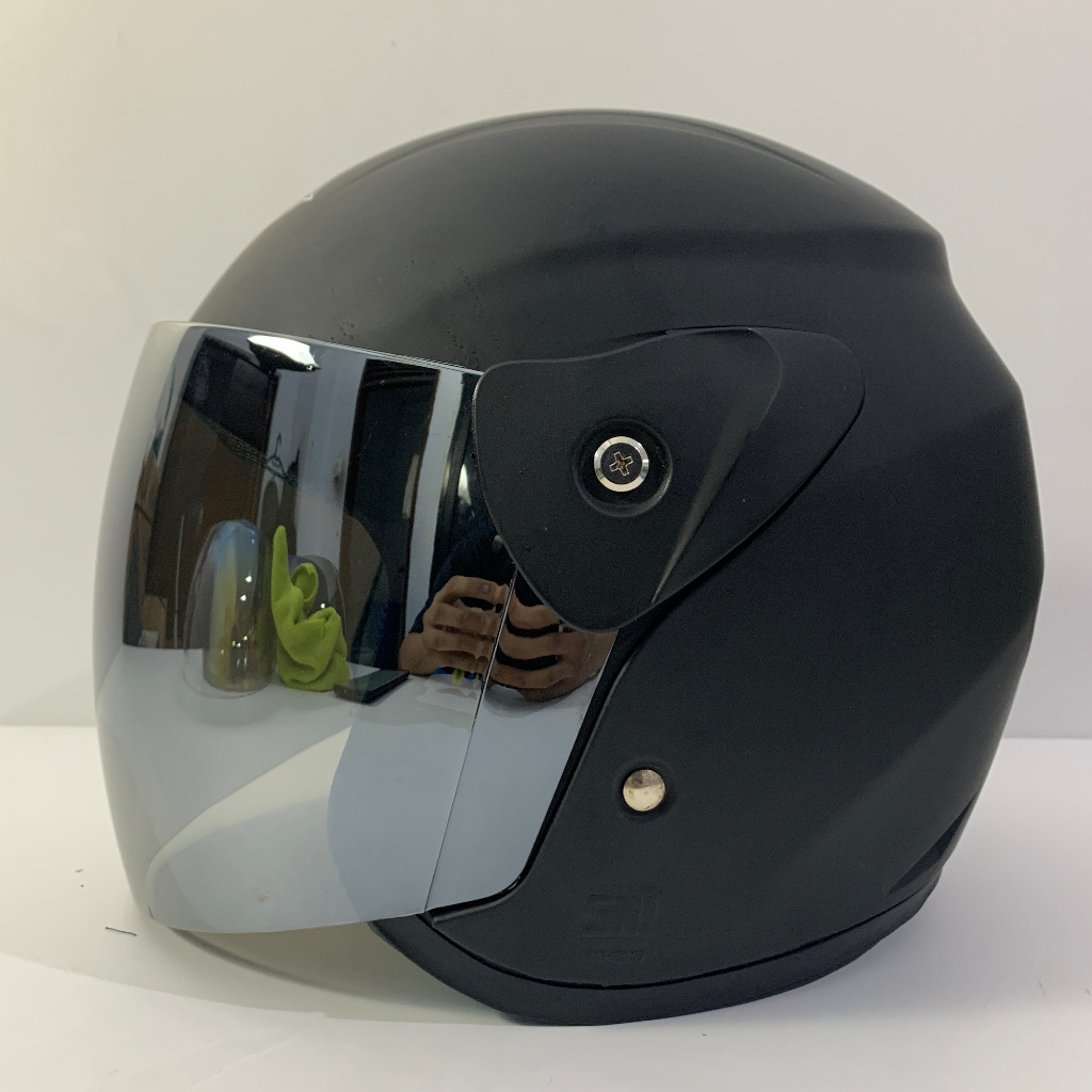 Helm Nuvo Hitam Doff - Helmet SNI Dewasa BXP