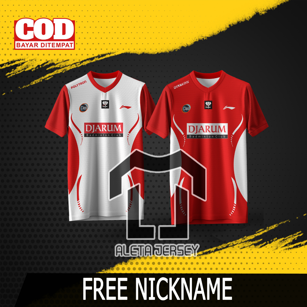 JERSEY BADMINTON INDONESIA DJARUM TERBARU free nama