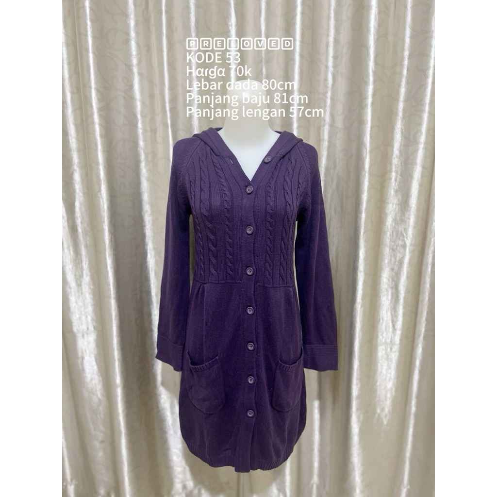 PRELOVED CARDI RAJUT COME