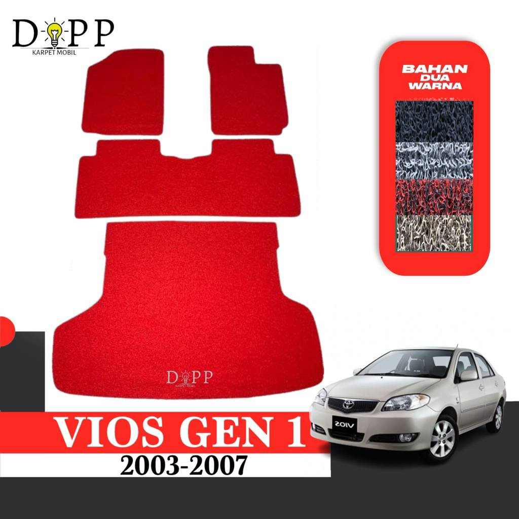 Karpet Mobil Vios Gen 1 / Karpet Mobil Mie Bihun Toyota Vios 2003-2007 Bahan Premium