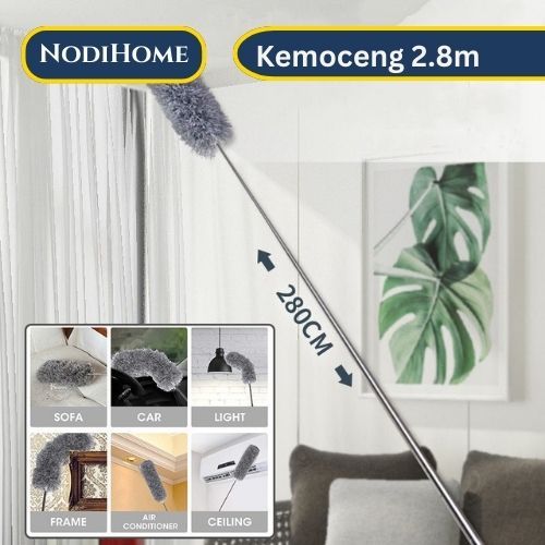 Kemoceng 2,8meter Bisa di tekuk jangkau langit2 rumah lemari - Lebih bagus daripada pakai bulu ayam 