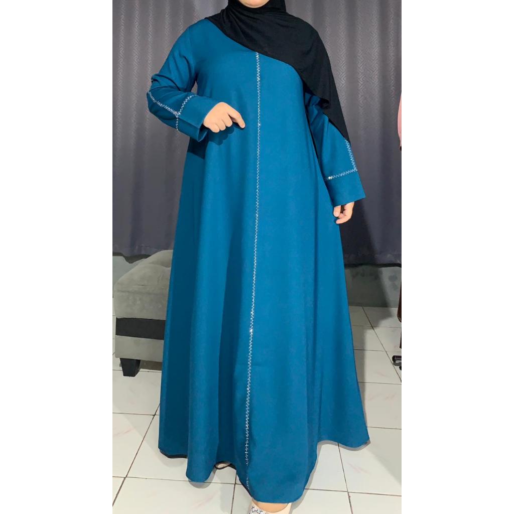 022 | Gamis Payet Elegan 2025 | Gamis Simple Jumbo Mewah | Baju Pesta Syari