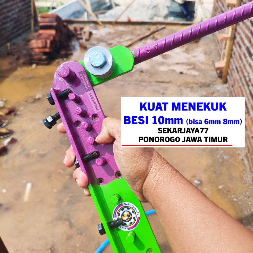 Alat Tekuk Besi Penekuk Besi Beton 10 mm | Bisa 4 6 8 mm Sekarjaya77 SJUd02