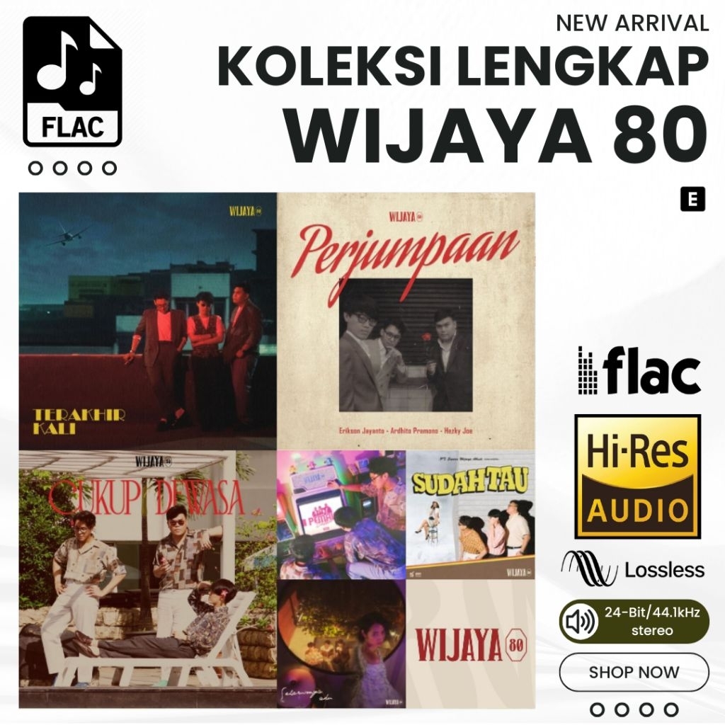 Wijaya 80 Kumpulan Koleksi Lengkap Lagu Album Kompilasi FLAC HiRes Lossless 24bit 44.1kHz