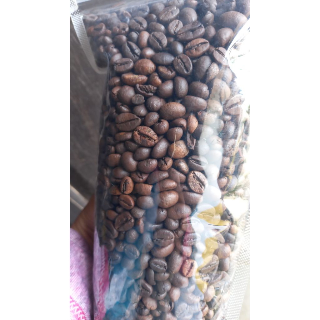 ROAST BEAN BIJI KOPI ROBUSTA SANGRAI/MATANG KEMASAN 500GR/1KG DARK/MEDIUM TO DARK
