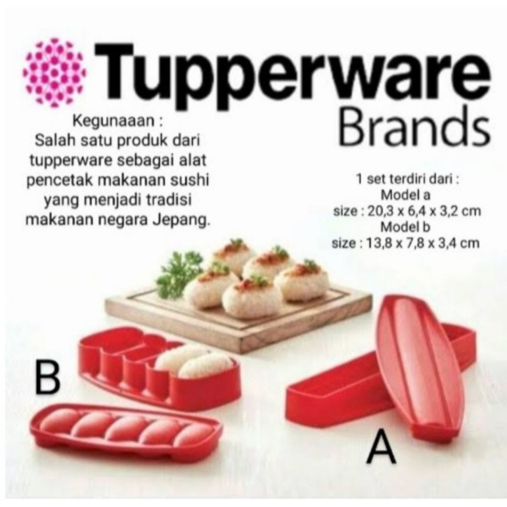 2in1 sushi maker baru Tupperware pembuat sushi
