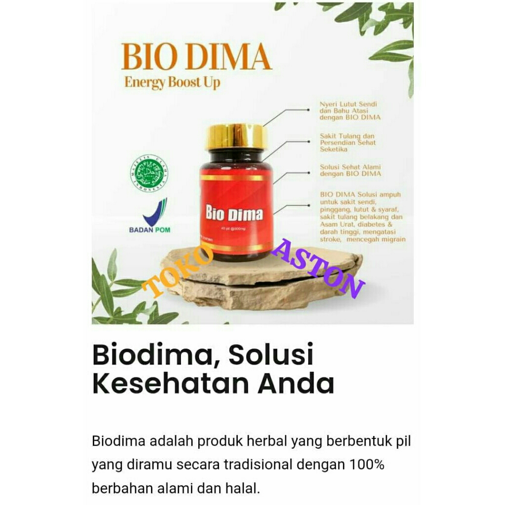 ~original~ Bio Dima Obat Nyeri Sendi Obat tulang Obat Rematik Obat Asam Urat Obat Otot Kram & Kaku O