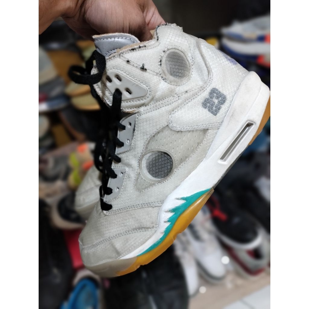Nike Air Jordan 5 Retro collab Offwhite, size 44