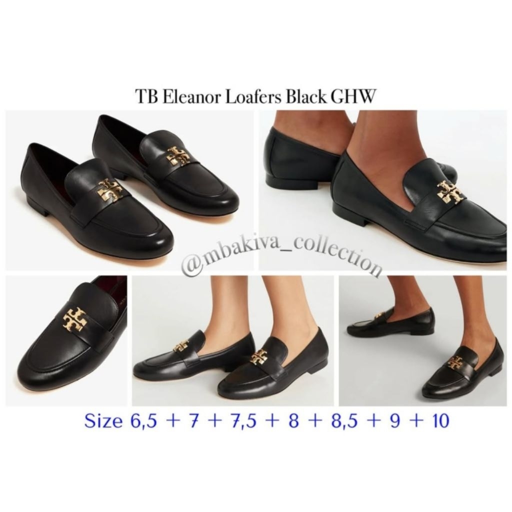 TB Eleanor Loafers Black GHW