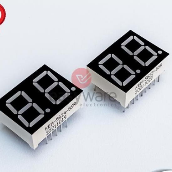 7 SEGMENT 2 DIGIT 0.56" MERAH CA SEVEN SEGMEN 2 DIGIT MERAH