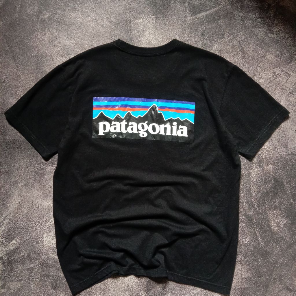T-shirt Patagonia Big flag original, KaosPatagonia iconic desain original build up