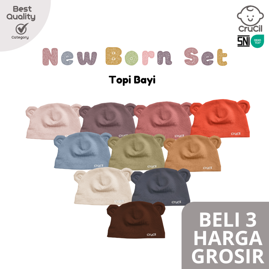 CruCil Factory Topi Bayi (0 - 3m)