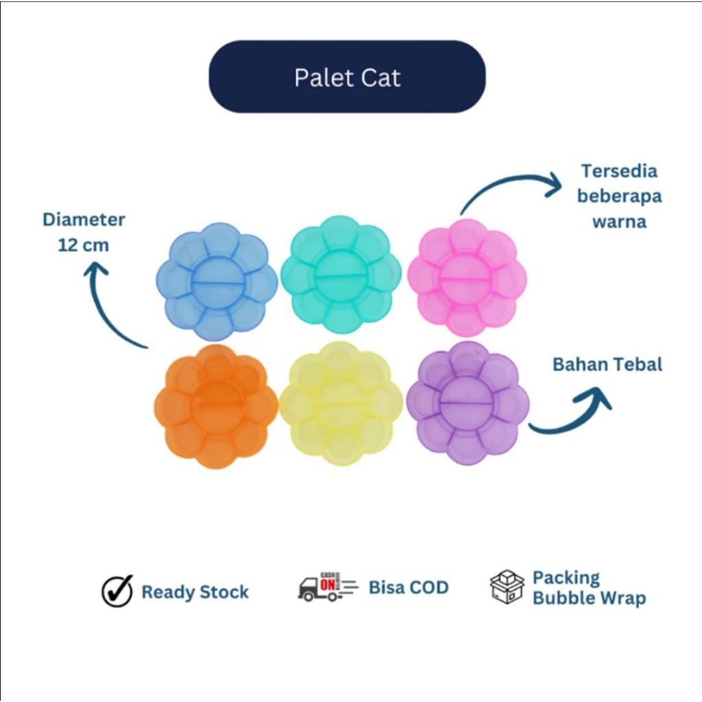 Palet Cat Air Akrilik Perlengkapan Melukis & Mewarnai