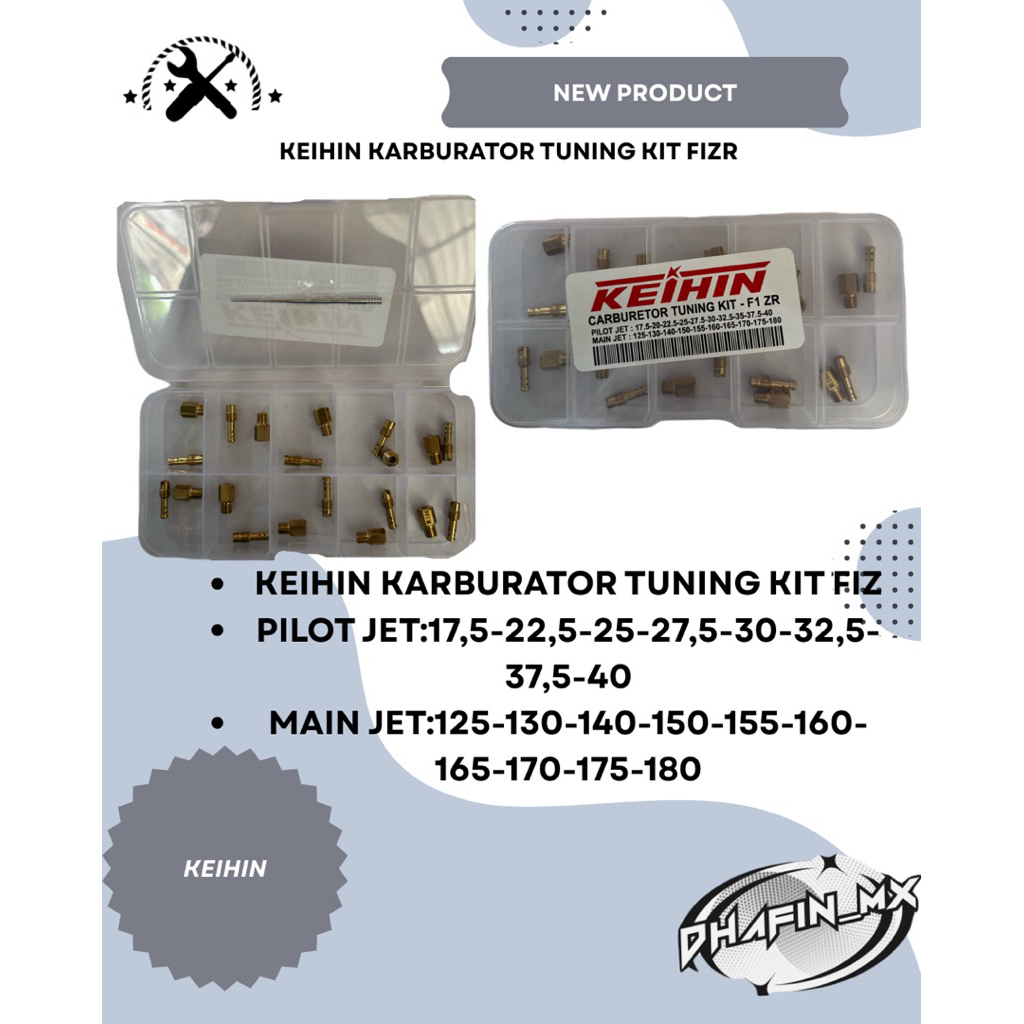 CARBURATOR TUNING KIT FIZ R FORCE MAIN JET PILOT JET SET+JARUM 20biji SPUYER MIKUNI FIZ FORCE