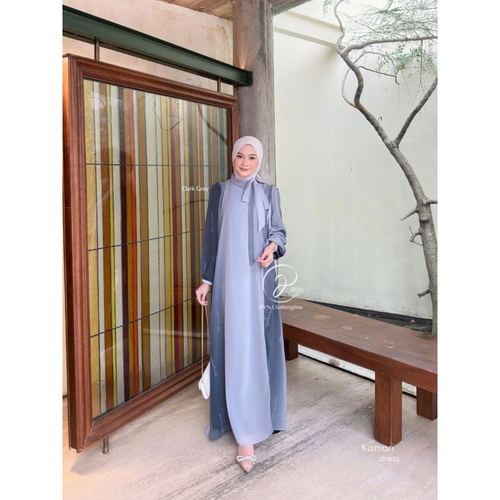Gamis Kondangan Gamis Pesta DYN Clothingline Kamari Dress Gradasi Super Cantik Fashion Muslim