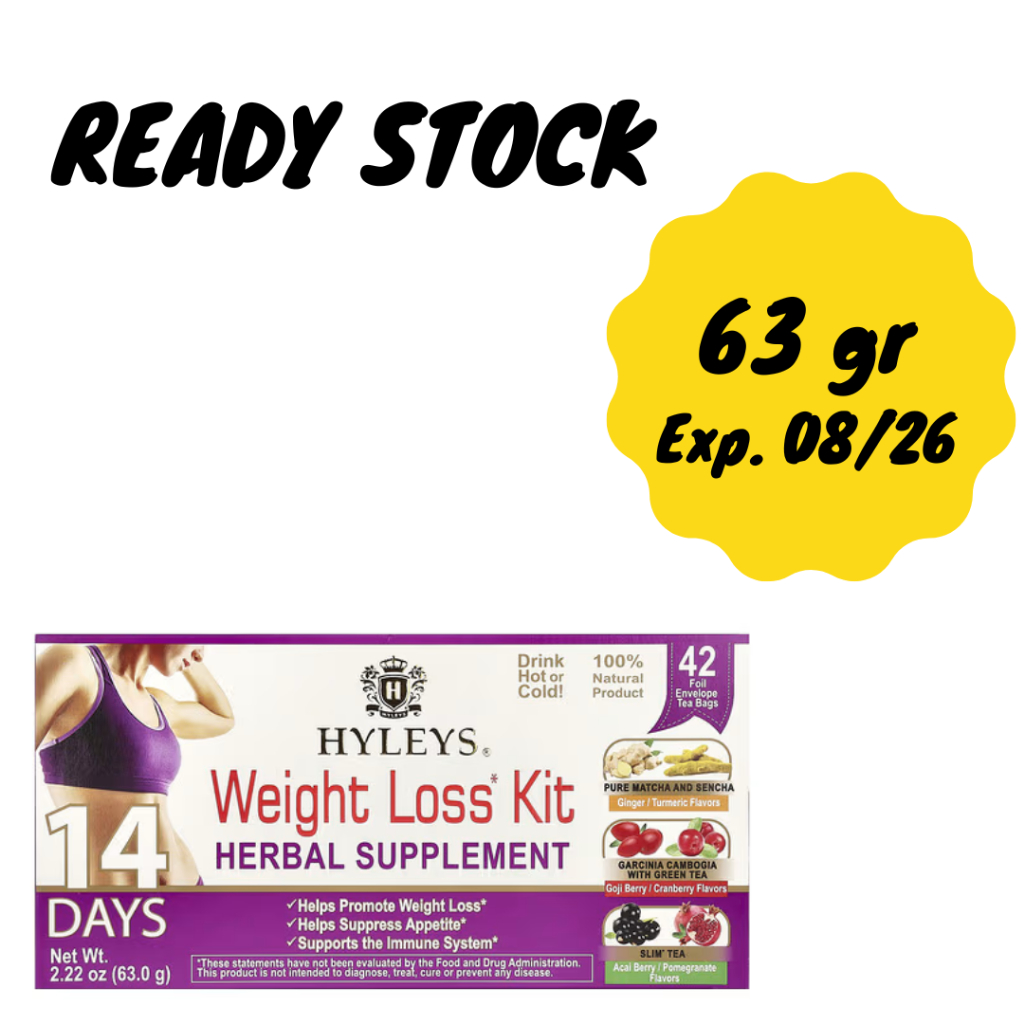 Teh Diet Pelangsing Hyleys Weight Loss Kit Herbal Supplement Penurun Berat Badan