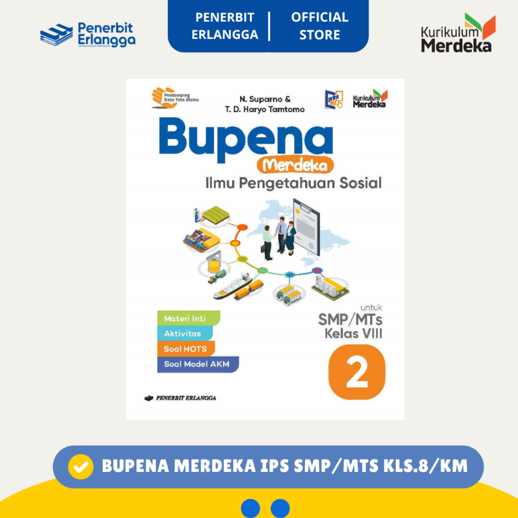 [Erlangga Official] Bupena Merdeka Ips Smp/Mts Kelas 8 Kurikulum Merdeka