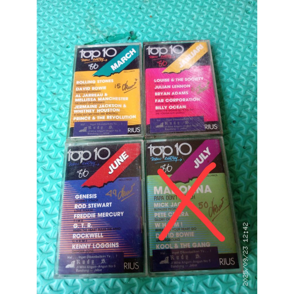 Kaset Pita Top 10 New Entry 86 2 pcs