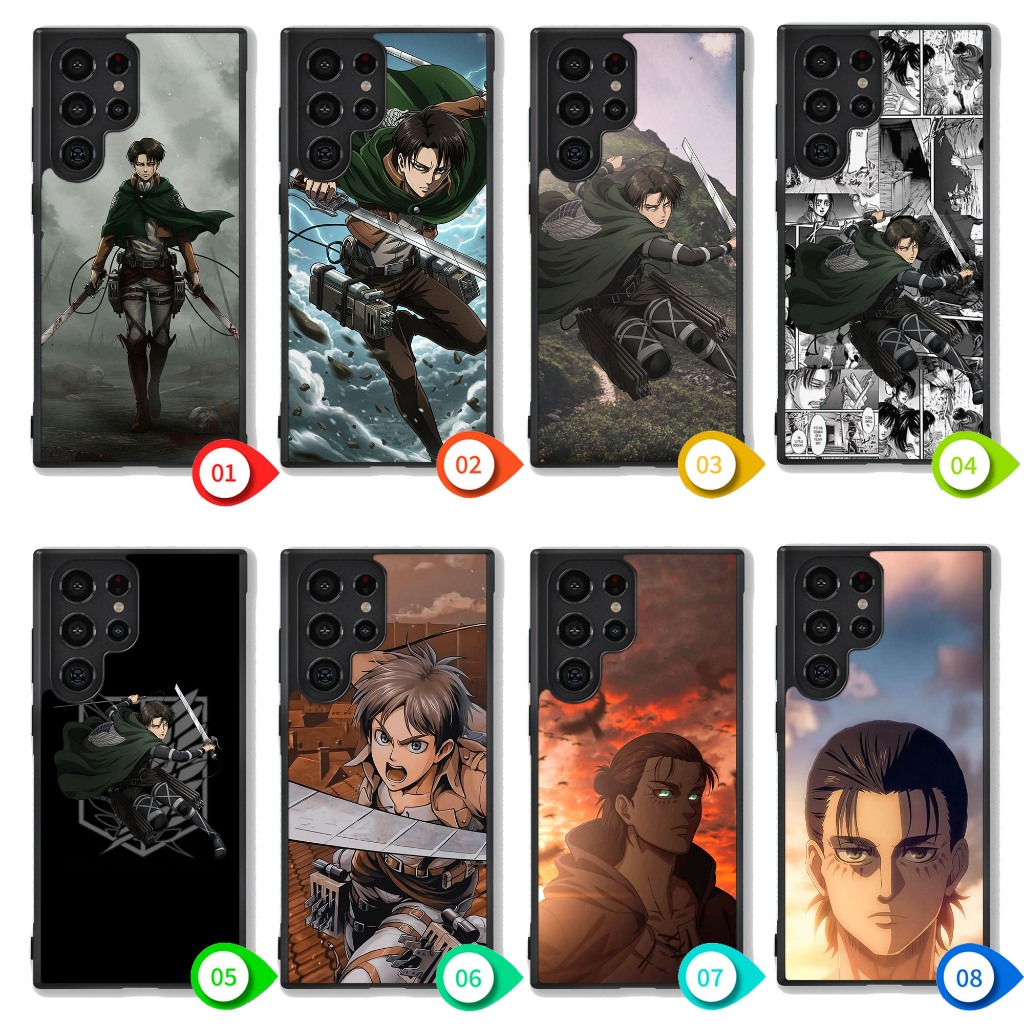 Case Samsung Galaxy S25 S24 S23 S22 S21 S20 Note 20 10 Ultra Plus FE Edge Attack On TitanIC0216 Casi