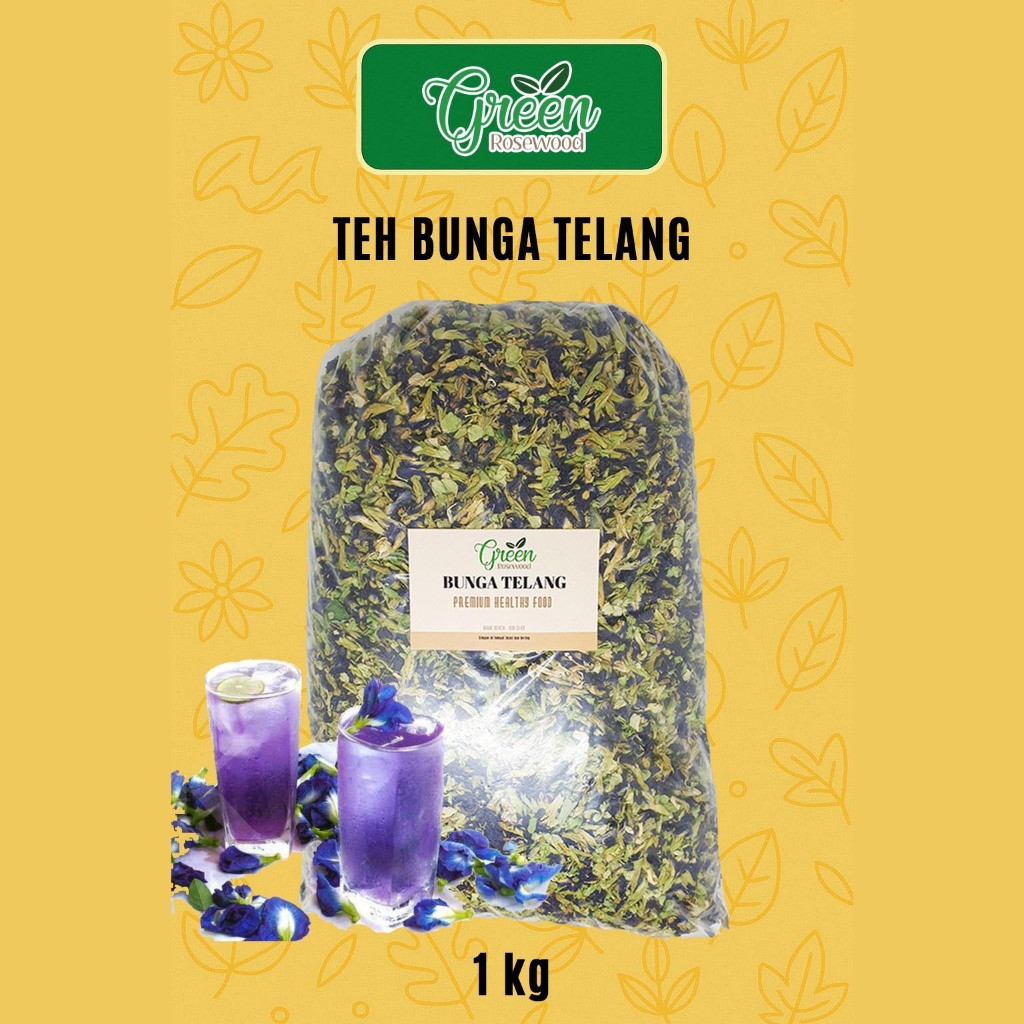BUNGA TELANG KERING 1000 GRAM / BUNGA TELANG KERING ORGANIK 1000 GR / TEH BUNGA TELANG 1000GR / TEH 