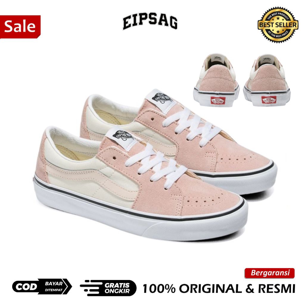SK8-Low 2-Tone Rose Smoke RESMI ORIGINAL