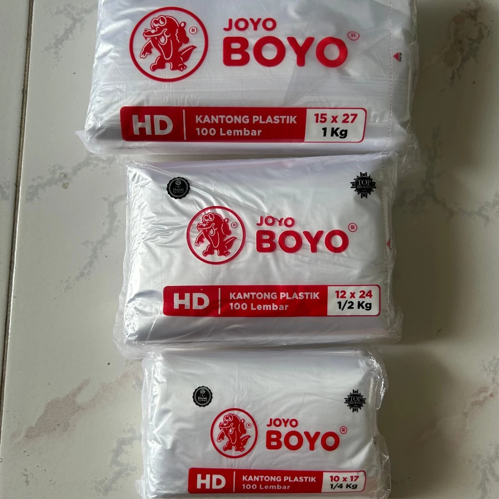KANTONG PLASTIK HDPE JOYO BOYO 10 x 17 / 12 x 24 / 15 x 27
