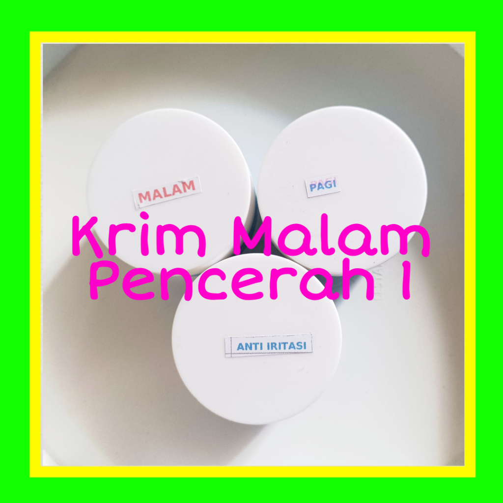 Krim Malam Pencerah 1 Naavagreen NG W2 10 gram Original Whitening Brightening Lightening Night Cream