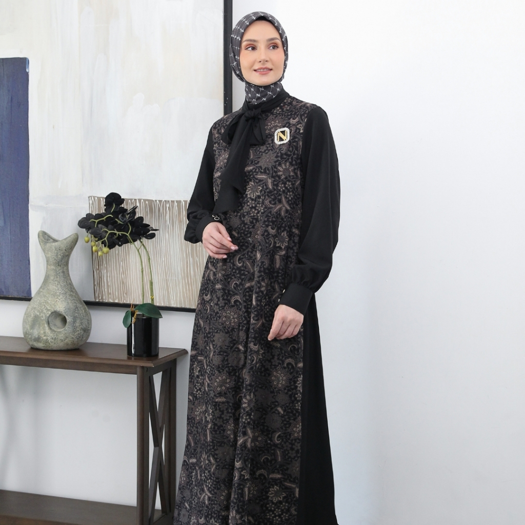 Nina Nugroho - Ribbon Black Latta Dress