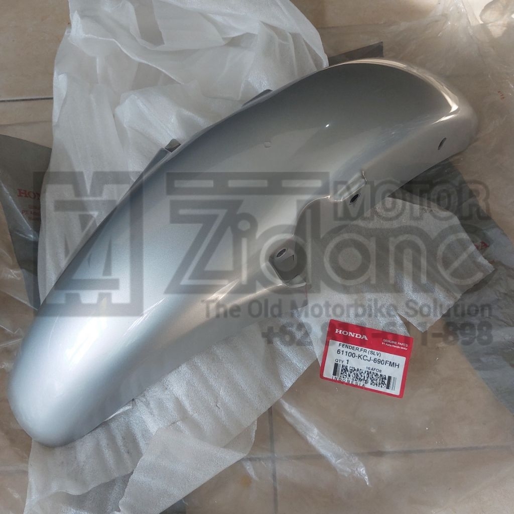 front fender spakbor slebor depan silver honda tiger 2000 lama tilam tilas silver original HGP 61100