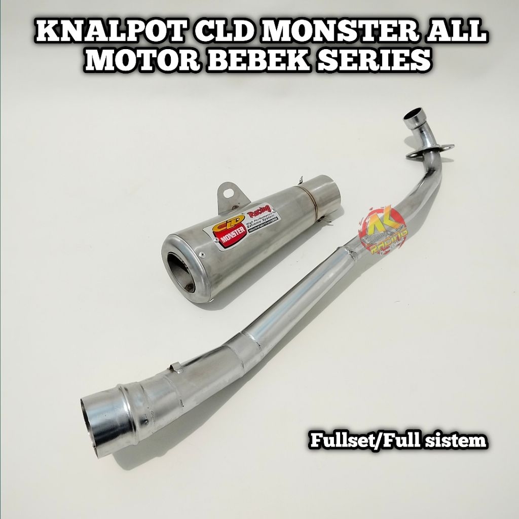 Knalpot Racing CLD Monster Poseidon Untuk motor Supra Karisma Revo absolute Revo Fit Blade Supra x12