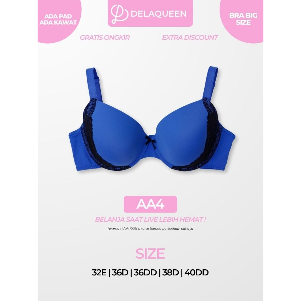 Delaqueen | Bra Big Size Bra Jumbo Bh Big Size 32E 36D 36DD 38D AA4