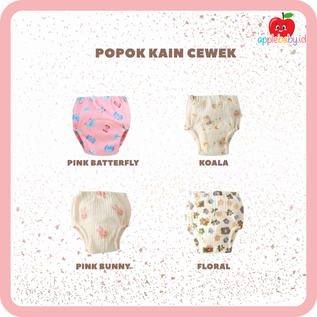 Popok Kain Cuci Ulang Popok Anak Motif Cewek Popok Cuci Ulang