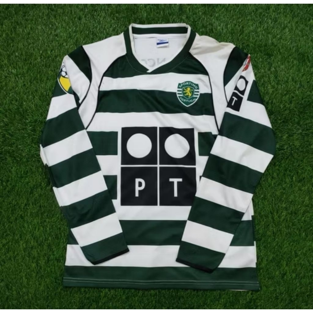 Jersey Kaos Baju Sepak Bola Sporting Lisbon Home Away 3rd Third Longsleeve Long Sleeve LS Lengan Tan