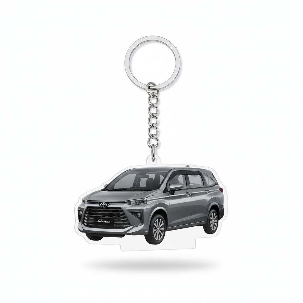 Gantungan kunci DAIHATSU XENIA Eksklusif Merchandise Aksesoris Mobil Akrilik