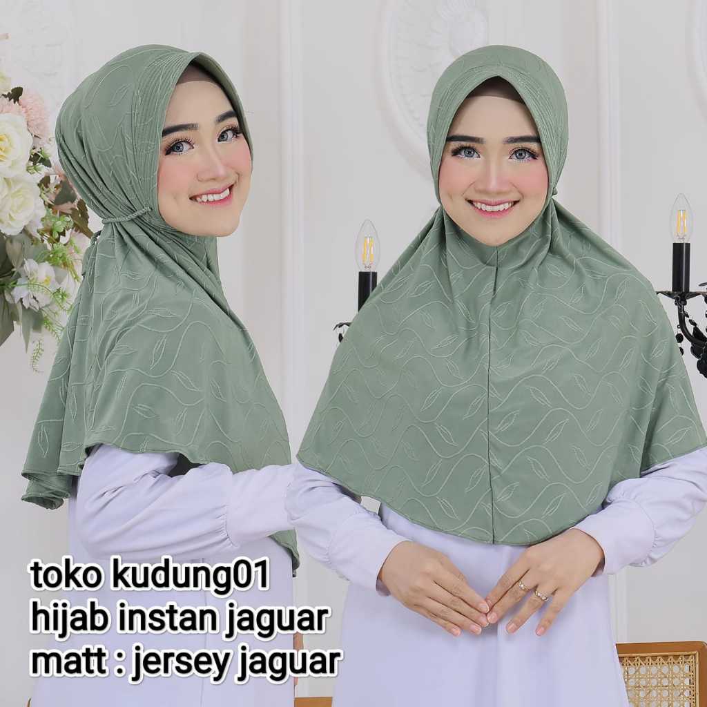 toko kudung01 hijab instan bergo tali tambang hijab jersey jaguar jilbab jumbo