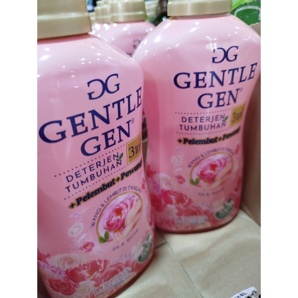 GentleGen Botol 700ml Pink  Biru Hijau Anti Keringat detergen cair tumbuhan viral sabun cuci baju wa
