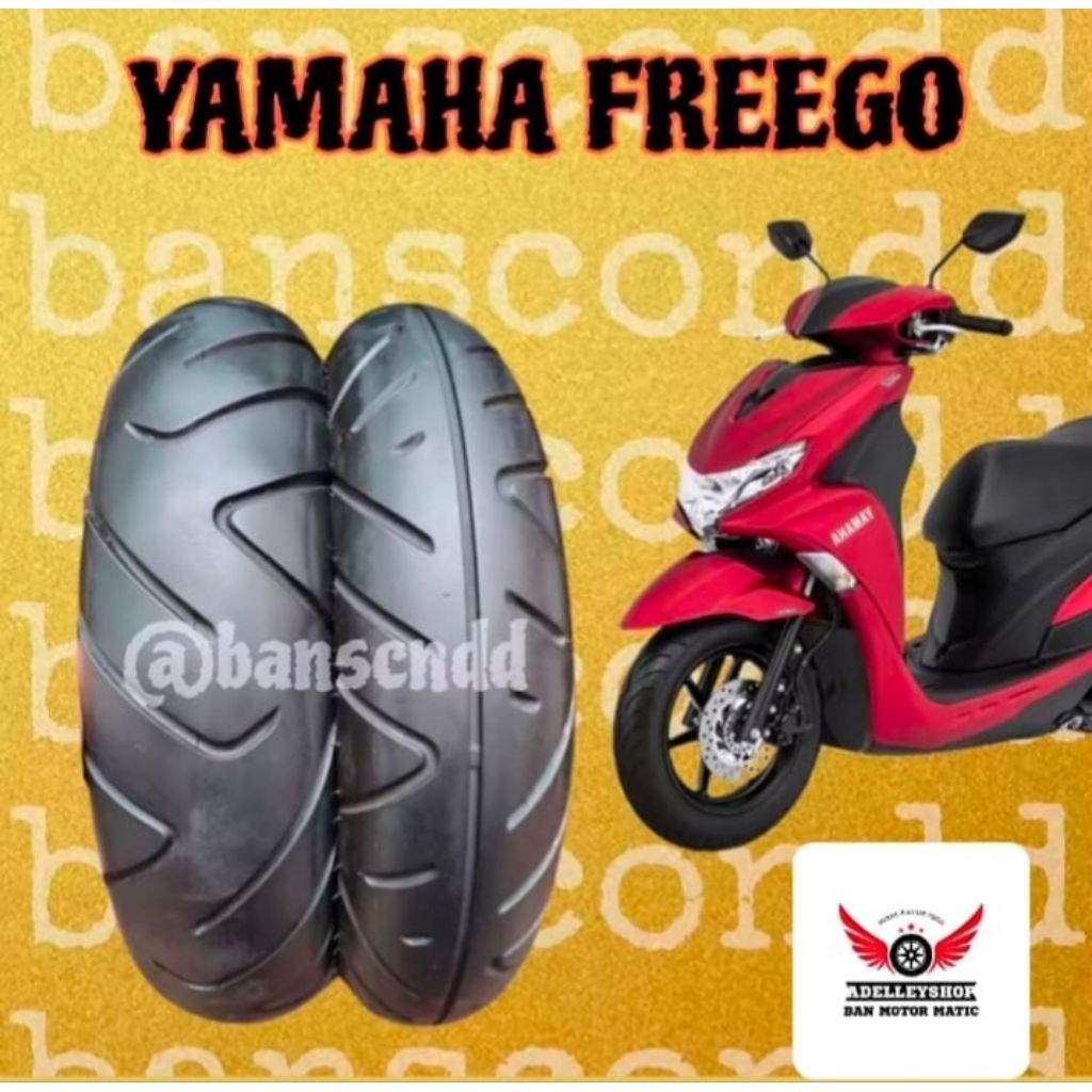 Ban depan tubless Yamaha freeGo ring 12 100/90 ban donat Yamaha freeGo tubles