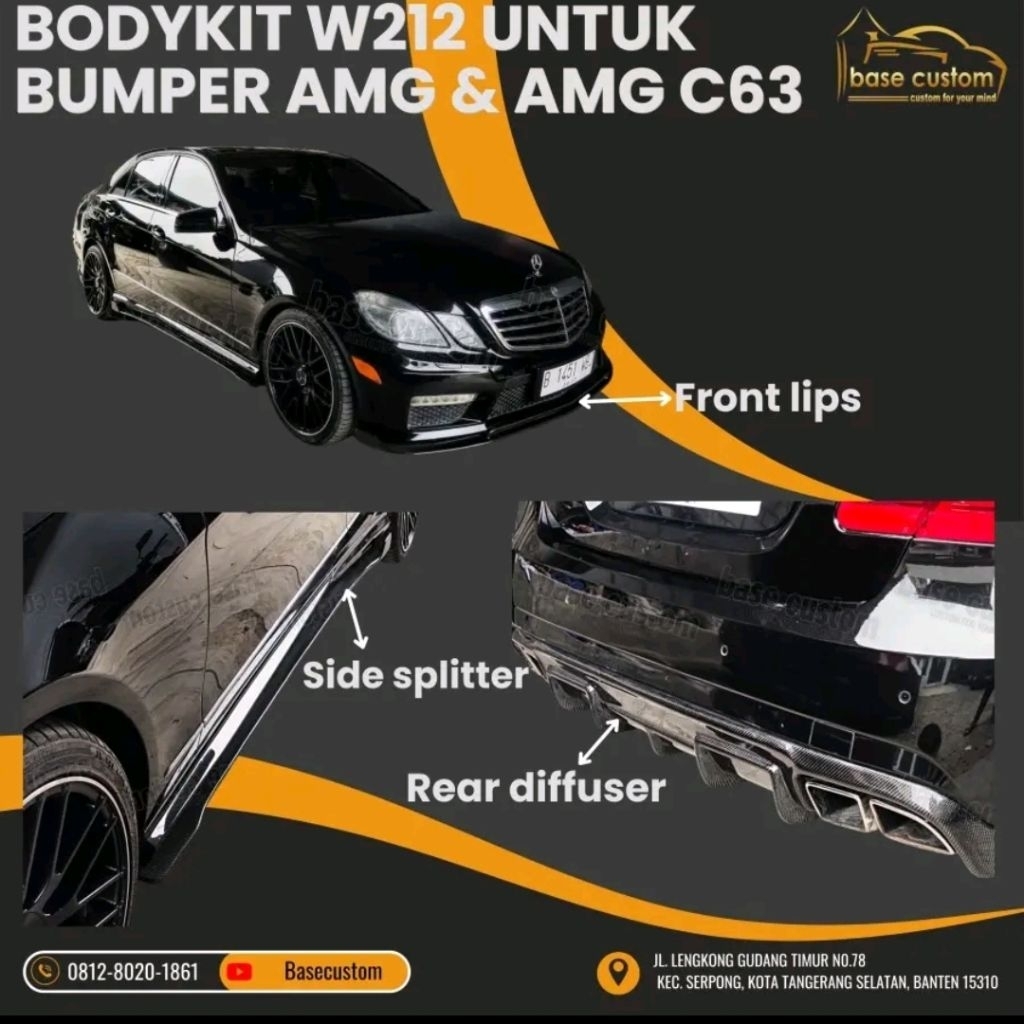 Bodykit Mercy W212 / Mercy W-212 bumper AMG & AMG C63