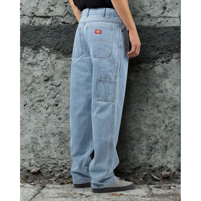 Dickies Men's 1993 Relaxed Heavyweight Denim Carpenter Jean (Light Indigo)