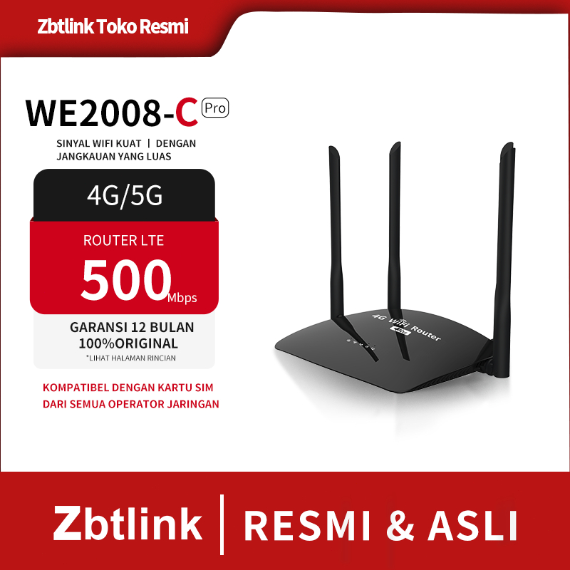 Zbtlink 4G/5G modem Router WiFi Router kartu SIM Wireless Routers 4G